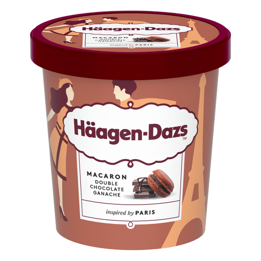 Häagen-Dazs jégkrém 420 ml csokoládéval, macaron darabokkal