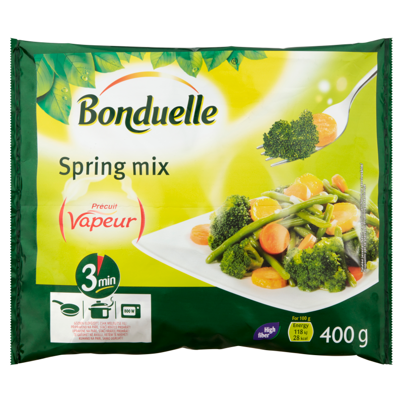 Bonduelle Vapeur fagyasztott zöldségkeverék 400 g spring mix