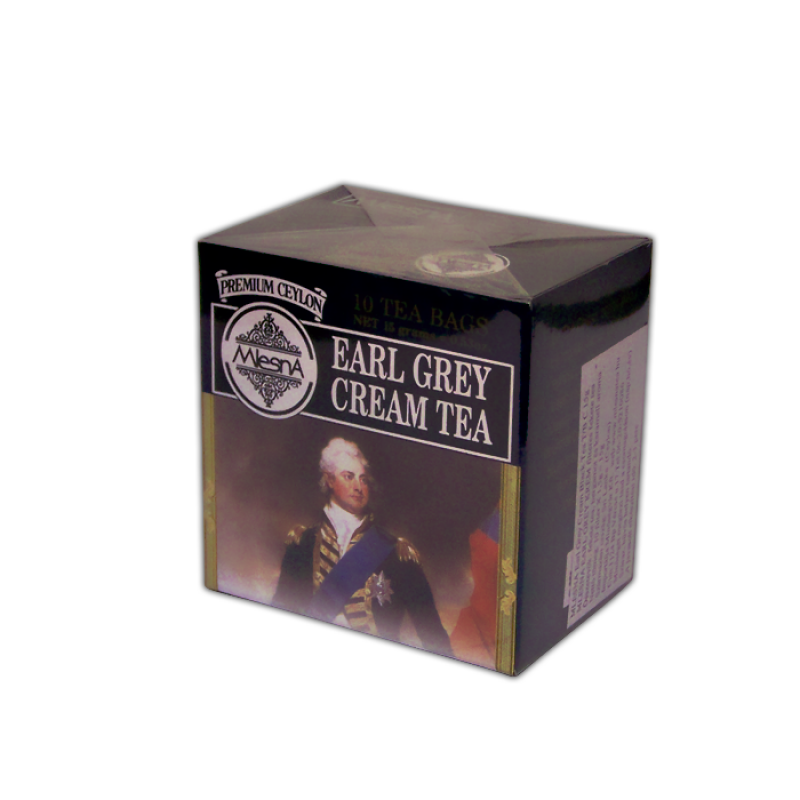 Mlesna Earl Grey fekete tea 10x1,5 g cream filteres