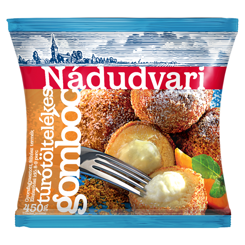 Nádudvari fagyasztott túrótöltelékes gombóc 450 g