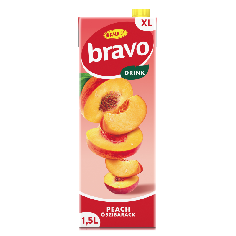 Rauch bravo gyümölcsital 1,5 l őszibarack 20 %