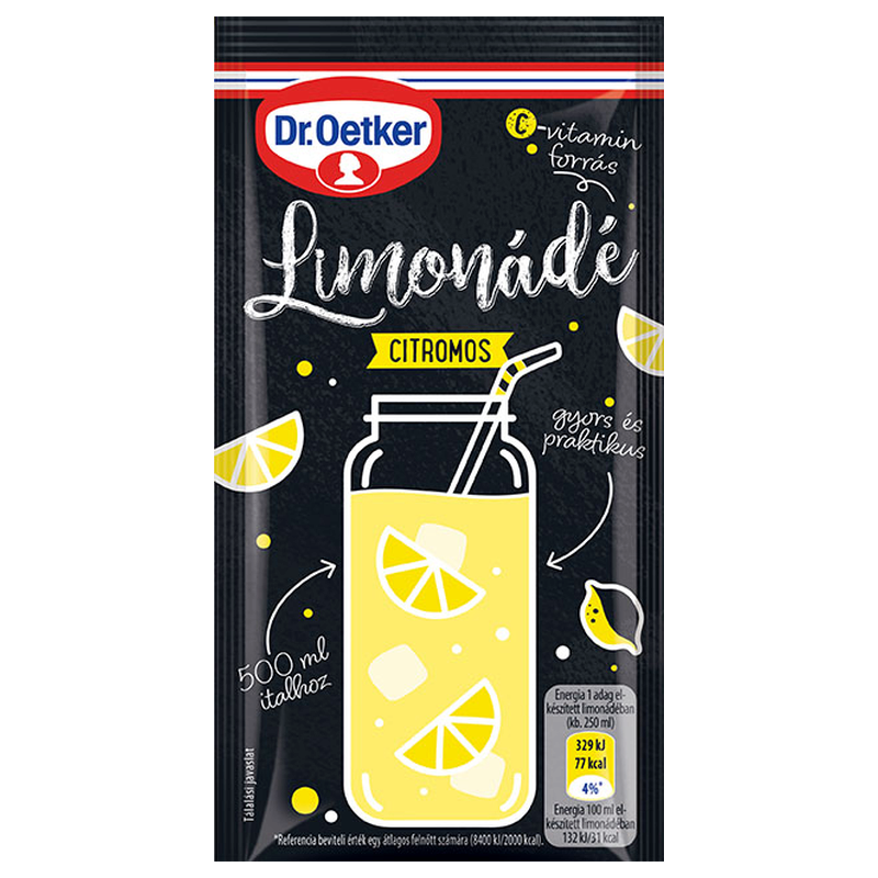 Dr. Oetker Limonádé italpor 40 g citromos