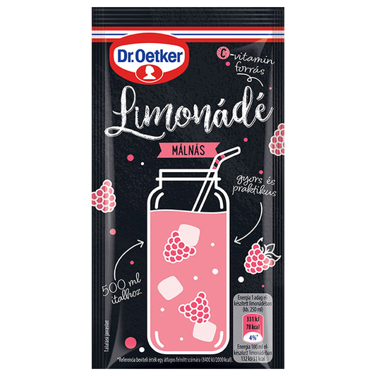 Dr. Oetker Limonádé italpor 40 g málnás