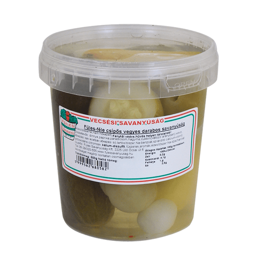 Füles-féle vegyes darabos savanyúság 800 g / 400 g csípős