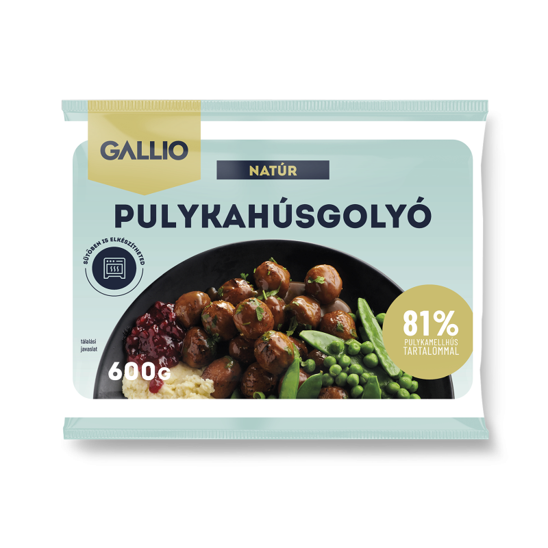 Gallio pulykahúsgolyó 600 g natúr