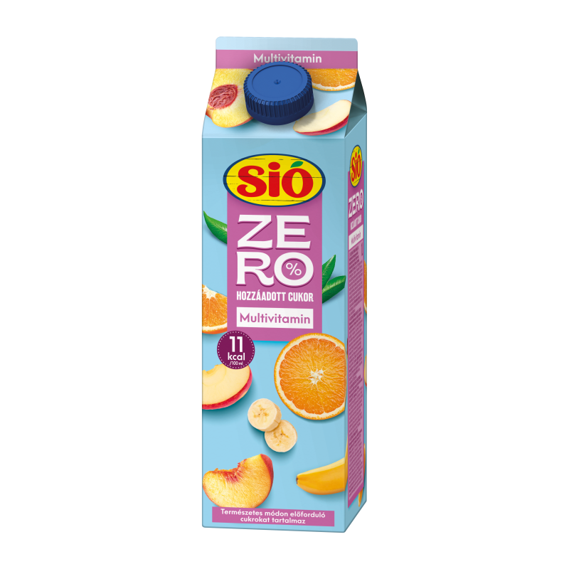 Sió Zero gyümölcsital 1 l multivitamin 20%
