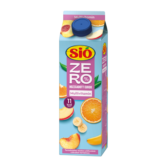 Sió Zero gyümölcsital 1 l multivitamin 20%