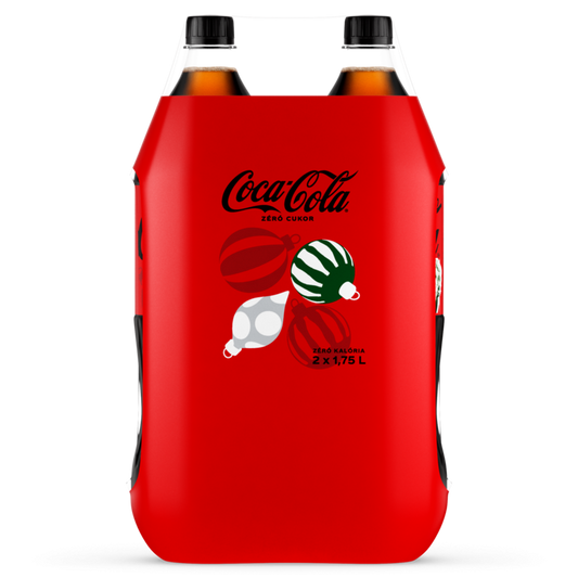 Coca-Cola Zero cukormentes szénsavas üdítőital 2x1,75 l