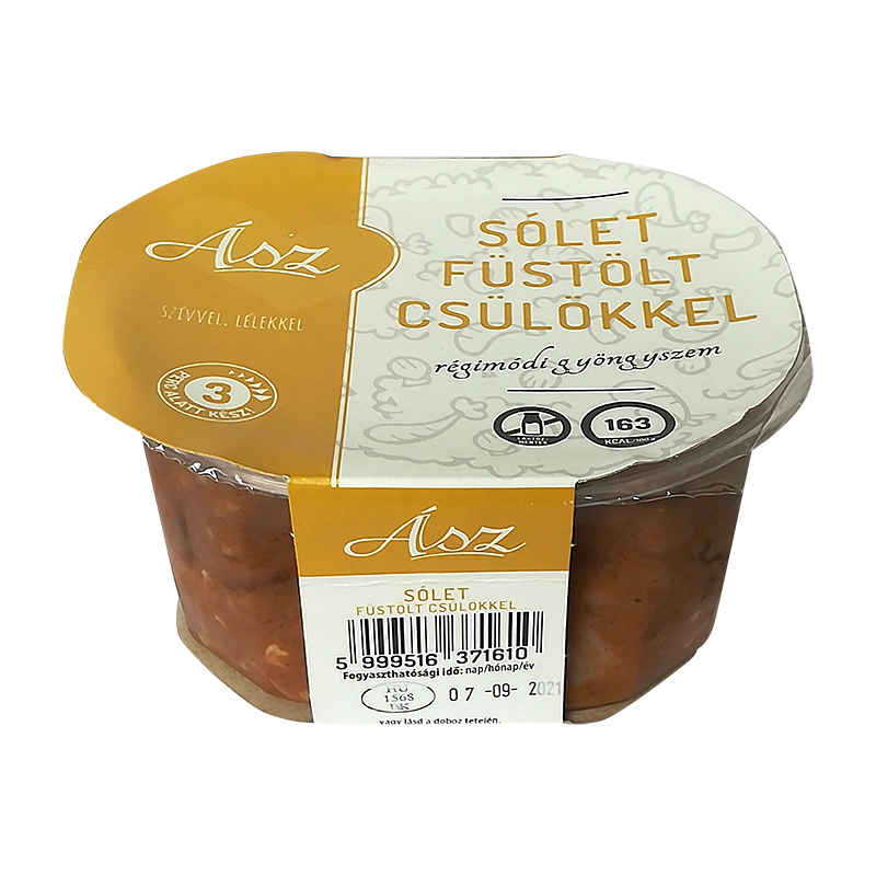 Ász Sólet füstölt csülökkel 350 g