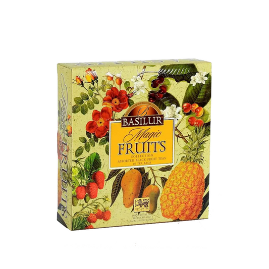 Basilur ajándék válogatás Magic Fruits fekete tea 40 filter 80 g