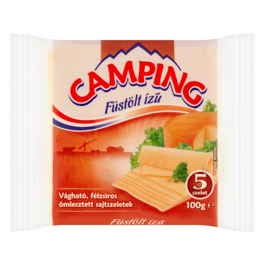 Camping ömlesztett sajtszelet 100 g füstölt ízű