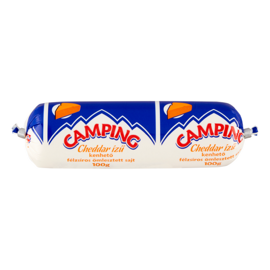 Camping ömlesztett tömlős sajt 100 g cheddar ízű