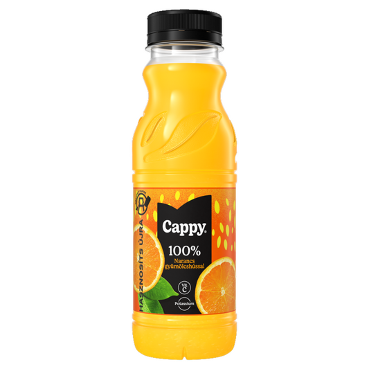 Cappy gyümölcslé 0,33 l narancs, gyümölcshússal 100%