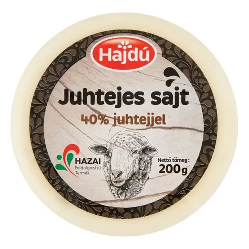 Hajdú juhtejes sajt 200 g 40% juhtejjel