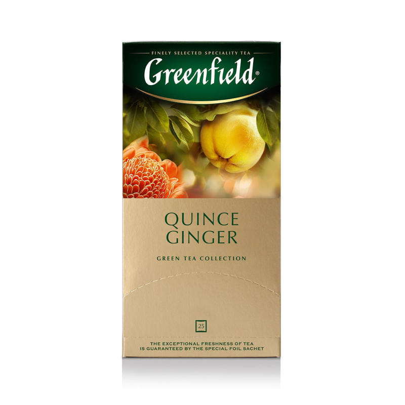 Greenfield zöld tea 25x2 g quince ginger