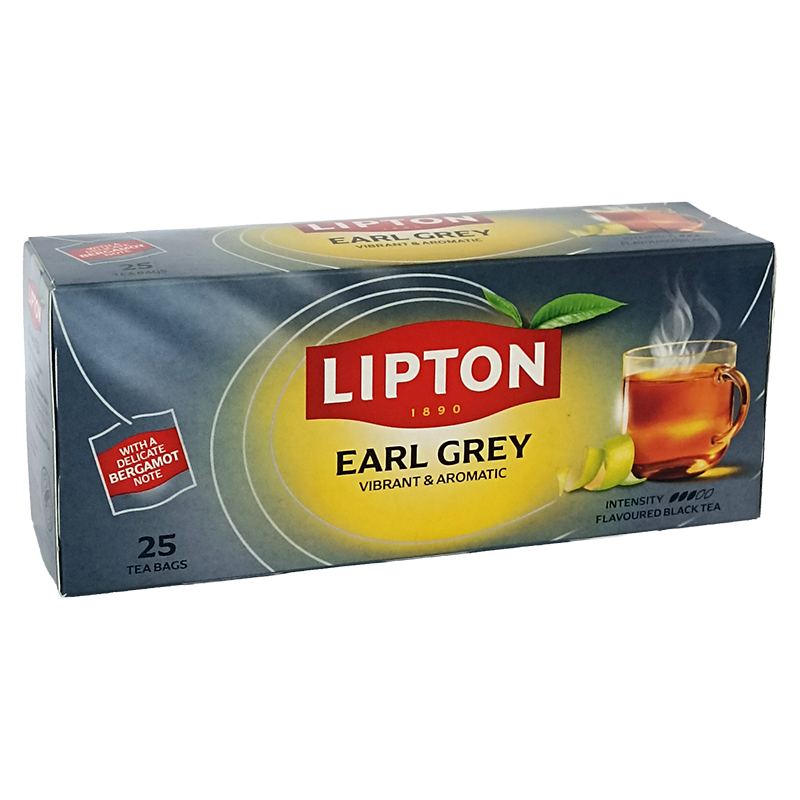 Lipton Earl Grey fekete tea 25 filteres
