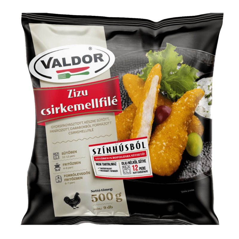 Valdor ZIZU csirkemellfilé ropogós bundában 500 g