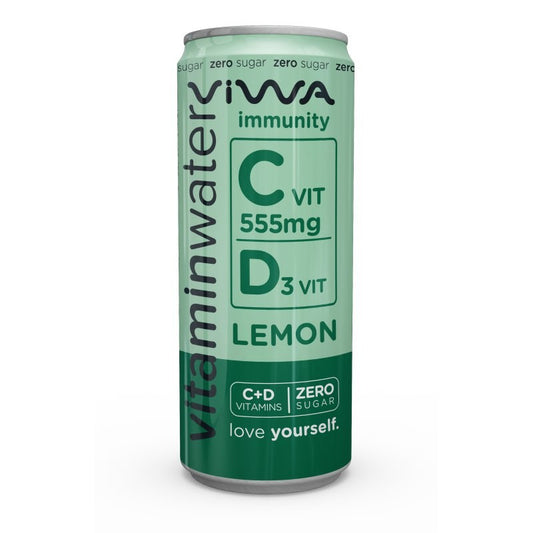 Viwa Zero Immunity szénsavmentes üdítőital vitaminokkal 0,33 l citrom ízű
