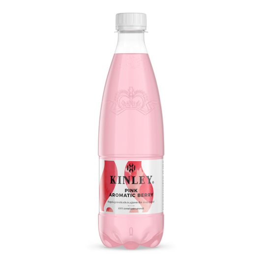 Kinley Pink Aromatic Berry szénsavas üdítőital 0,5 l vegyes bogyós gyümölcsízű