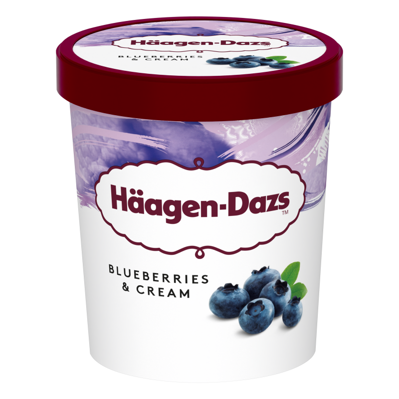 Häagen-Dazs  jégkrém 460ml Kékáfonya&krém