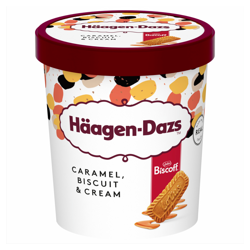 Häagen-Dazs jégkrém 460 ml tejkarameles, karamellás kekszdarabkás
