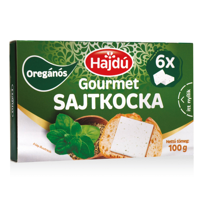 Hajdú Gourmet sajtkocka 100 g oregánós