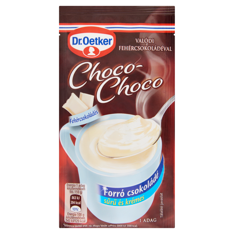Dr. Oetker Choco-Choco forró csokoládé 34 g fehércsokoládés