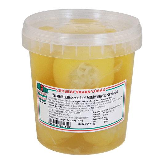 Füles-féle káposztával töltött paprika 700 g / 400 g csípős