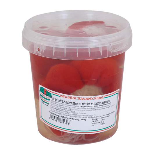 Füles-féle káposztával töltött pritamin paprika 700 g / 400 g csemege