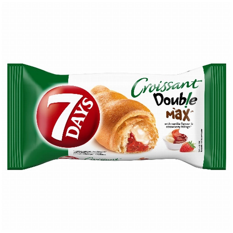 7 Days Double Max croissant 80 g eper-vanília