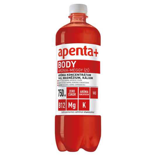 Apenta+ Body szénsavmentes üdítő 0,75 l arónia-meggy