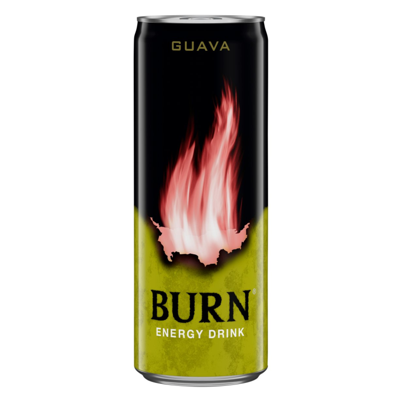 Burn szénsavas ital koffeinnel 250 ml guava
