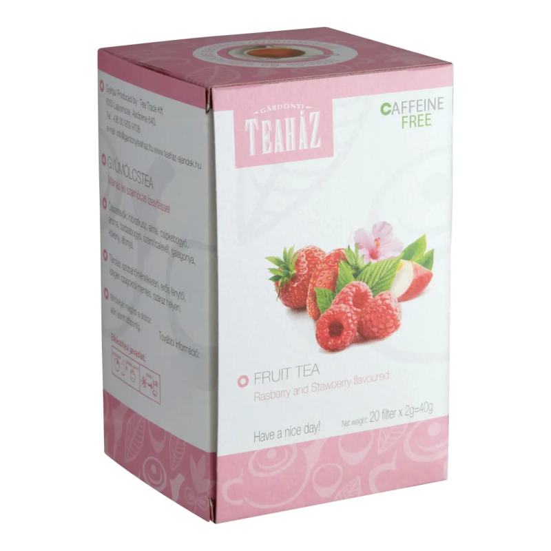 Gárdonyi Teaház 20x2 g filteres málna, szamóca