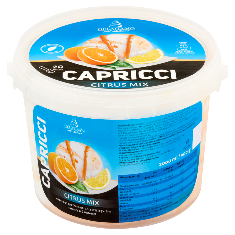 Gelatiamo Capricci jégkrém 2000 ml citrus mix