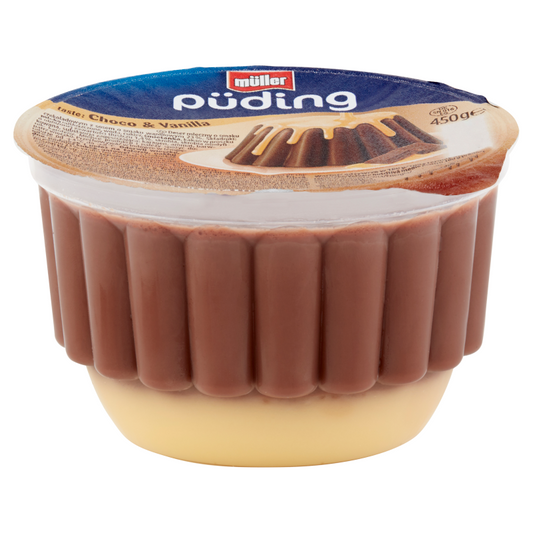 Müller csokoládé puding 450 g vaníliaöntettel
