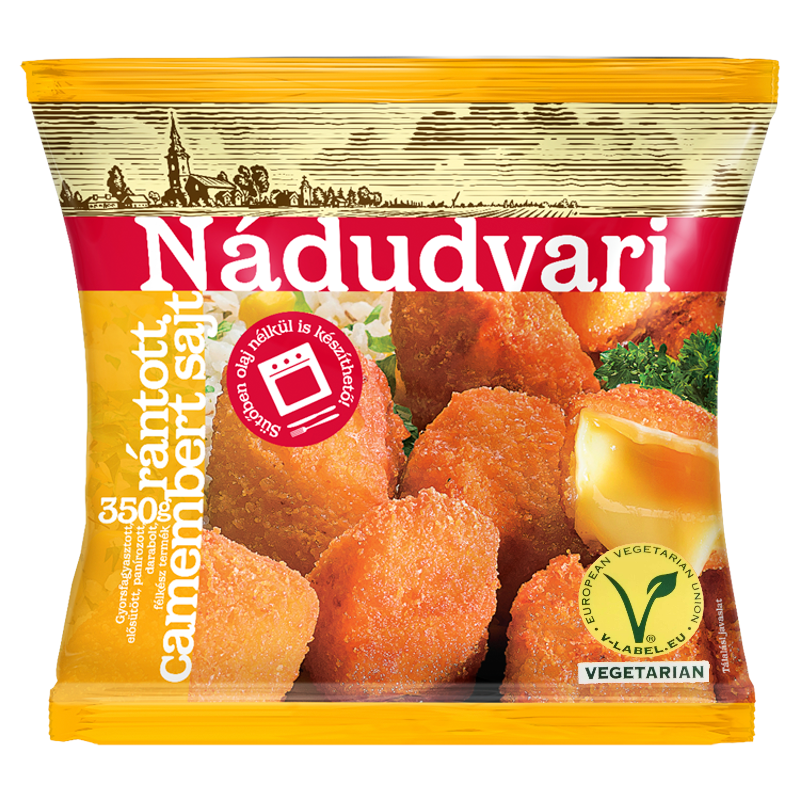 Nádudvari rántott camembert nuggets 350 g fagyasztott