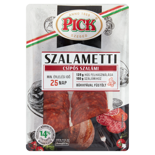 PICK Szalametti csípős szalámi 70 g szeletelt, gluténmentes