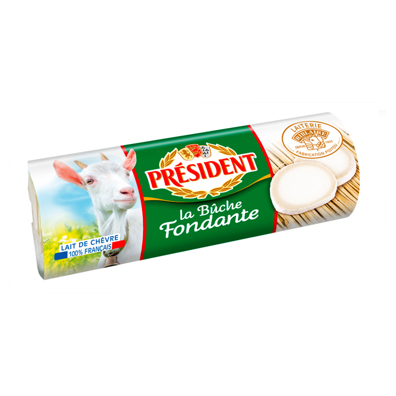 Président La Buche 180 g kecskesajt henger