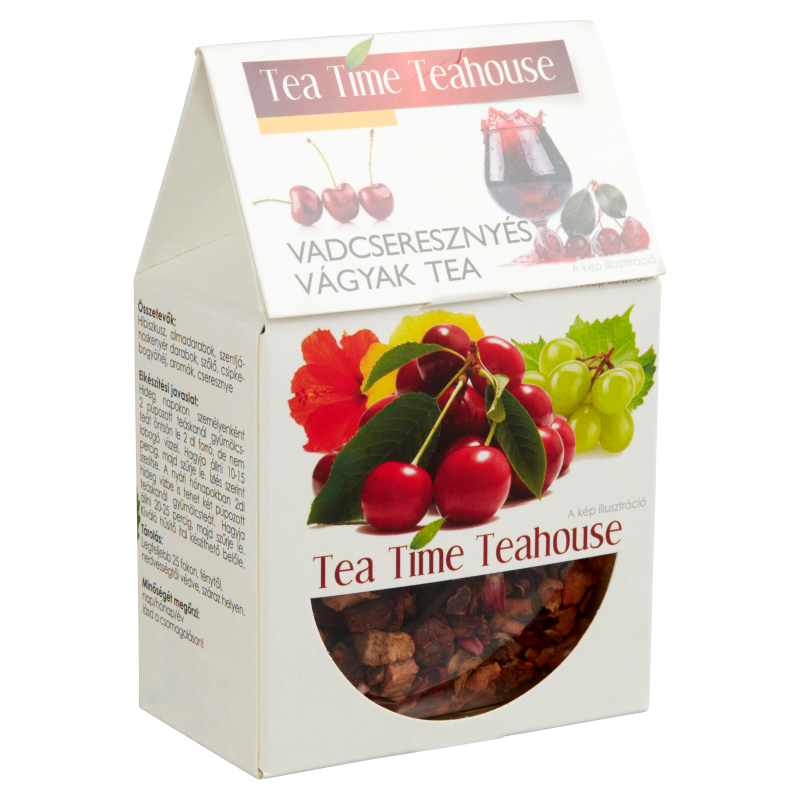 Tea Time Teahouse gyümölcstea 100 g vadcseresznyés vágyak