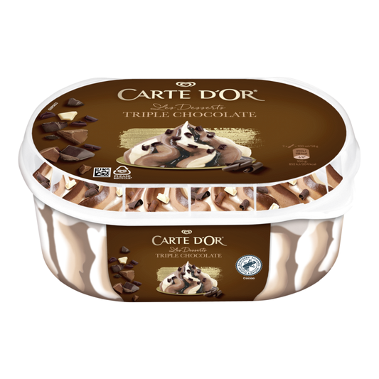 Carte d'Or jégkrém 825 ml tripla csokoládé