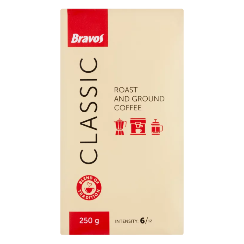 Bravos classic őrölt kávé 250 g