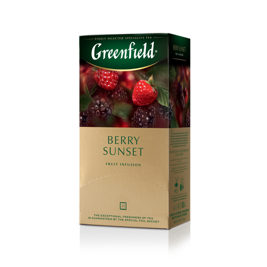 Greenfield gyümölcstea keverék 25x2 g berry sunset