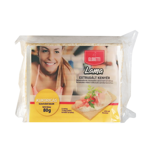 Globetti Lama extrudált kenyér 80 g kukoricás