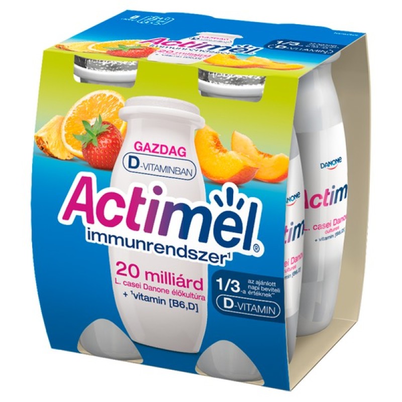 Danone Actimel élőflórás joghurtital 4x100 g multifruit