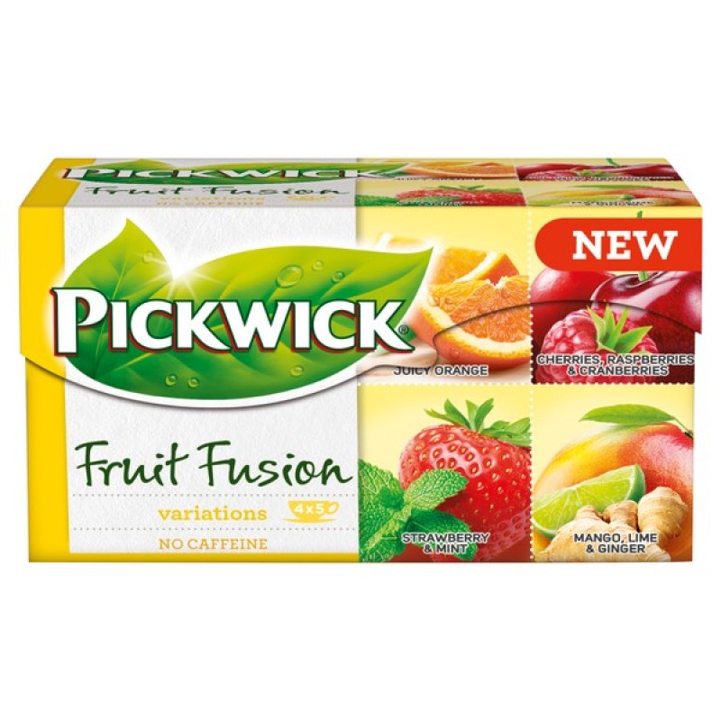 Pickwick Fruit Fusion 20 filteres 37,5 g variációk, sárga