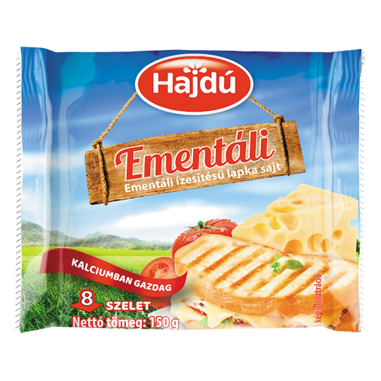 Hajdú Ementáli ízesítésű lapka sajt 150 g