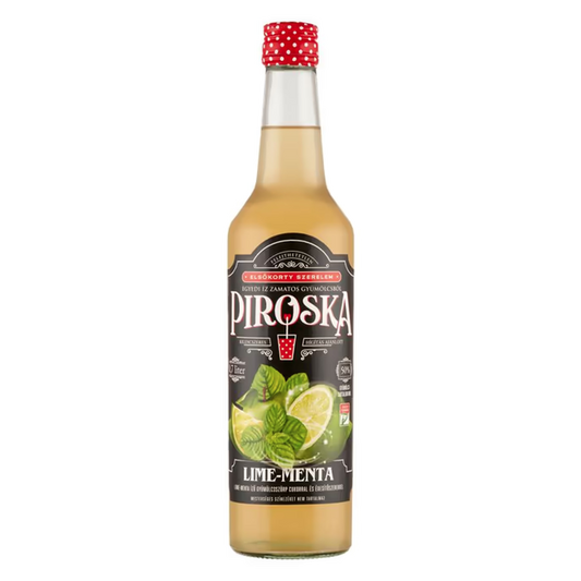 Piroska gyümölcsszörp 0,7 l lime-menta, édesítőszerekkel