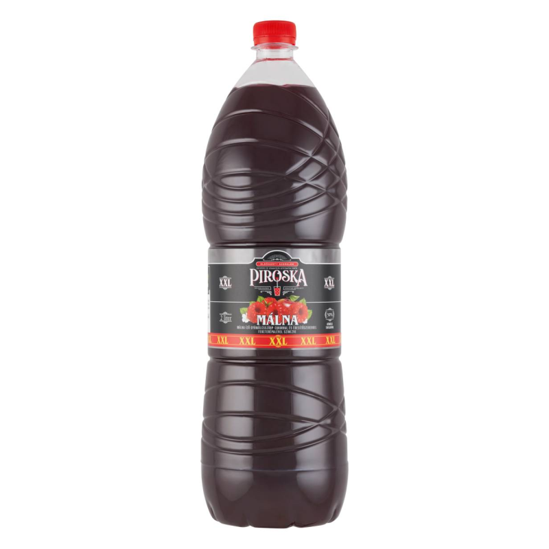 Piroska gyümölcsszörp XXL 2 l málna, édesítőszerekkel