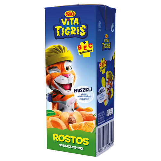 Sió Vitatigris 0,2l rostos gyümölcs-mix 20%