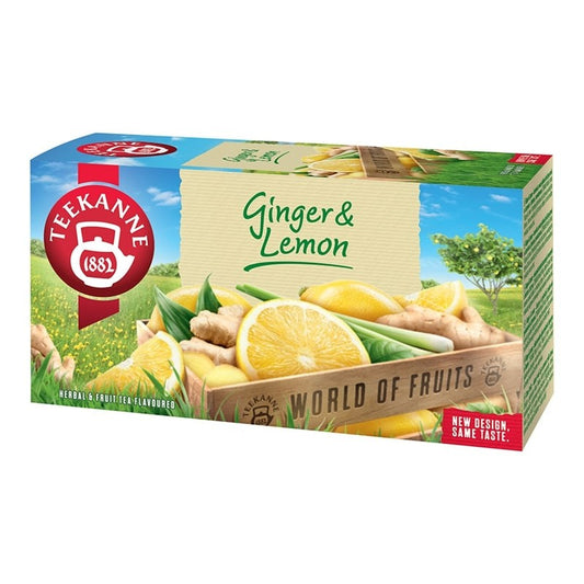 Teekanne gyümölcstea 20x1,75 g gyömbér és citrom ízű